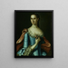 Mme William Carmichael - John Hesselius — framed artwork on a wall
