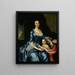 Portrait painting of Mrs. Matthew Tilghman Anna Lloyd 1724-1794 and her daughter Anna Maria 1755-1843 - John Hesselius — framed artwork on a wall