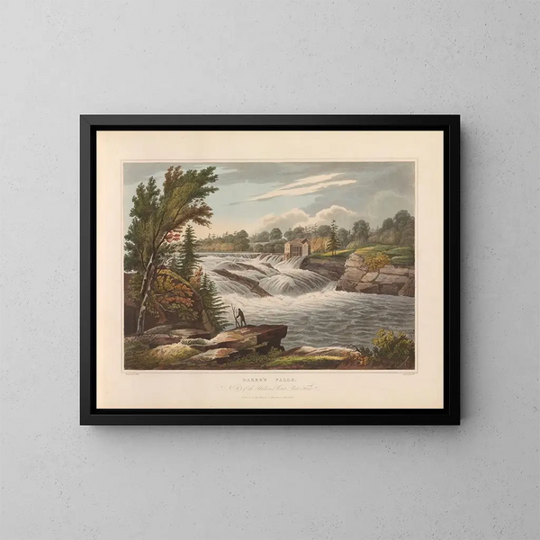 Chutes des boulangers - John Hill — framed artwork on a wall