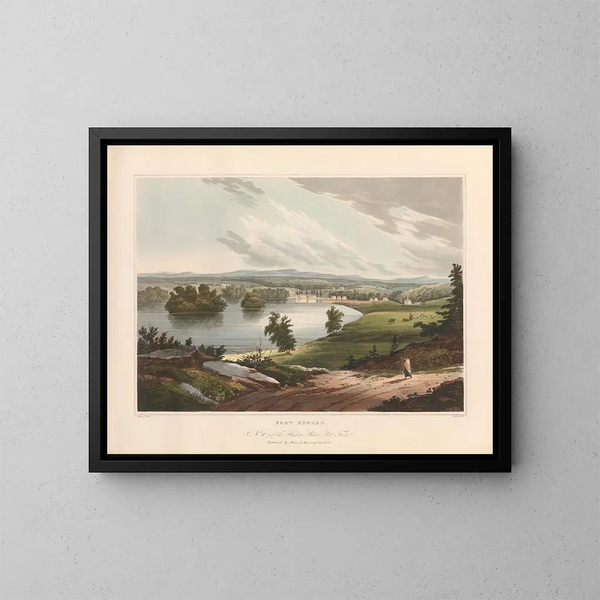 Fort Edward - John Hill — cuadro enmarcado en la pared