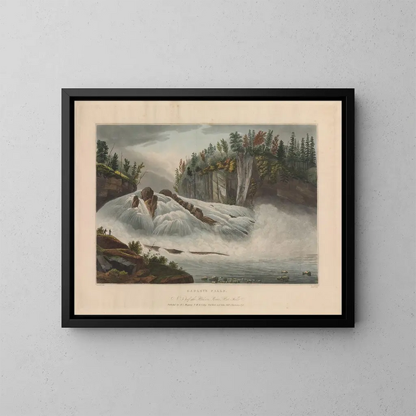 Les chutes de Hadley - John Hill — framed artwork on a wall