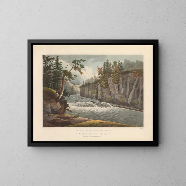 Rapides au-dessus des chutes Hadley - John Hill — framed artwork on a wall