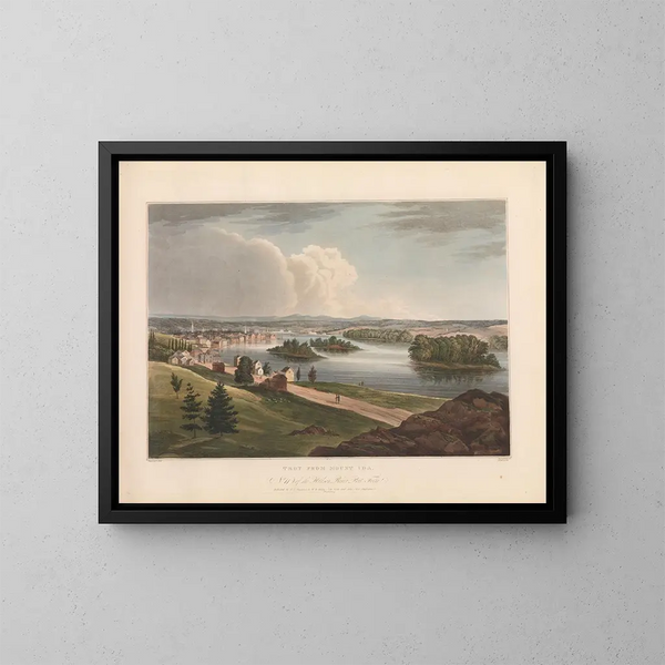 Troie depuis le mont Ida - John Hill — framed artwork on a wall