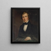 Retrato de Benjamin Conklin - John Insco Williams — cuadro enmarcado en la pared