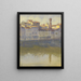 "De el otro lado del Arno" - John Ireland Howe Downes — cuadro enmarcado en la pared