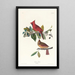 Cardinal gros-bec - John James Audubon — cuadro enmarcado en la pared