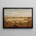 Vista del puente ferroviario de New Brunswick - John Jesse Barker — cuadro enmarcado en la pared