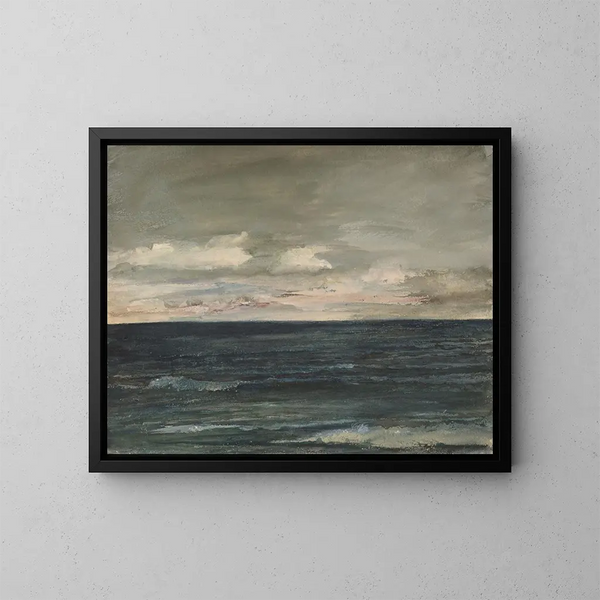 Estudio de lección sobre la costa de Jersey - John La Farge — cuadro enmarcado en la pared
