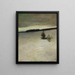 Campo de nieve matinal en Roxbury - John La Farge — cuadro enmarcado en la pared