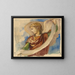 Estudio para un ángel en la decoración de la iglesia de la Trinidad en Boston - John La Farge — cuadro enmarcado en la pared