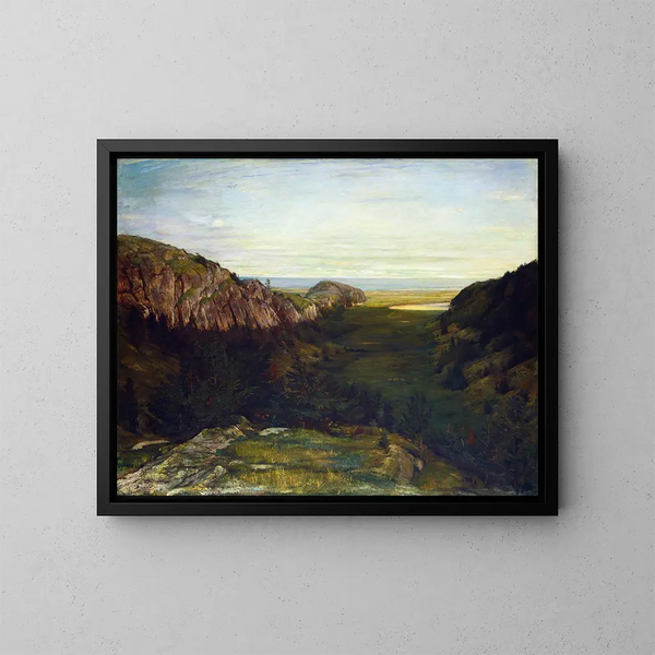 La última valle de las rocas del paraíso - John La Farge — cuadro enmarcado en la pared