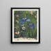 de rosas silvestres y iris - John La Farge — cuadro enmarcado en la pared