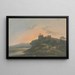 Paisaje nocturno con un castillo en ruinas - John Laporte — cuadro enmarcado en la pared