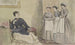 Mistress and three servants - John Leech — artwork view