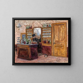 John Leslie Breck - M Baudy Behind his Desk at the Hotel Baudy.webp