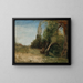 Allée d'orme avec le ruisseau de Bayswater à côté - John Linnell — framed artwork on a wall