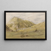Entrada de Dovedale desde Ashbourne, Derbyshire - John Linnell — cuadro enmarcado en la pared