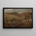 View of Hanson Toot at Dovedale - John Linnell — framed artwork on a wall