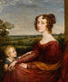 Retrato de la Sra. William Wilberforce y de su hijo - John Linnell — vista de la obra