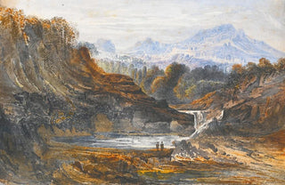 John Martin - Figures In A Classical Landscape.webp