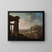 Ruinas de una ciudad antigua - John Martin — cuadro enmarcado en la pared