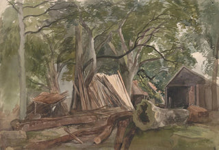 John Middleton - Clearing with a Lumber Mill.webp
