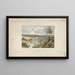 Mont Baker y cadena de las Cascadas desde la isla de Whidbey - John Mix Stanley — cuadro enmarcado en la pared