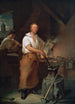 Pat Lyon at the forge - John Neagle — framed artwork on a wall