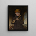 John Gurney Jr, le petit joueur de flûte - John Opie — framed artwork on a wall