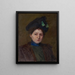 Portrait painting of Winifred Brady - John Ottis Adams — framed artwork on a wall