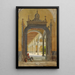 Un claustro italiano - John Peter Kornbeck — cuadro enmarcado en la pared