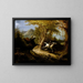 The Headless Horseman Chasing Ichabod Crane - John Quidor — framed artwork on a wall