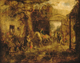 John Quidor - The Vigilant Stuyvesants Wall Street Gate.webp