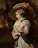 Retrato de una joven mujer con rosa - John Raphael Smith — vista de la obra