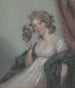 Mujer sosteniendo una máscara - John Raphael Smith — vista de la obra