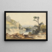 Lake and Mountains - John Renton — framed artwork on a wall