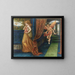 Cupido y Psique - John Roddam Spencer Stanhope — cuadro enmarcado en la pared