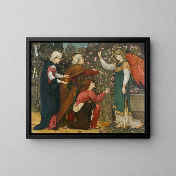 ¿Por qué buscas al vivo entre los muertos? Luc 24, 5 - John Roddam Spencer Stanhope — cuadro enmarcado en la pared