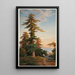 Sequoias Santa Cruz Mts Cal - John Ross Key — framed artwork on a wall