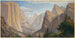 Yosemite Valley Painting, east view from the Mariposa trail - John Ross Key — artwork view
