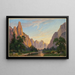 Valle de Yosemite, vista hacia el oeste - John Ross Key — cuadro enmarcado en la pared
