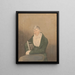 Portrait of a Seated Man - John Rubens Smith — framed artwork on a wall