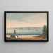 View of New York from the Brooklyn Shore - John Rubens Smith — framed artwork on a wall