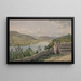 Vista del Hudson cerca de West Point - John Rubens Smith — cuadro enmarcado en la pared