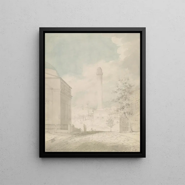 John Rubens Smith - Washington Monument looking north on Washington Place in Baltimore Maryland.webp