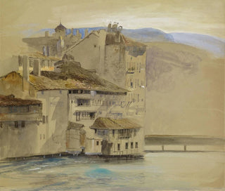 John Ruskin - Old Houses on the Rhne Island Geneva.webp