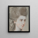Tête de dame - John Russell — cuadro enmarcado en la pared