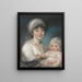 Mme Robert Shurlock Henrietta Ann Jane Russell 1775-1849 and her daughter Ann - John Russell — framed artwork on a wall
