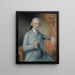 Retrato de George Medley - John Russell — cuadro enmarcado en la pared