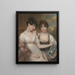 Retrato de Anne y Maria Russell - John Russell — cuadro enmarcado en la pared